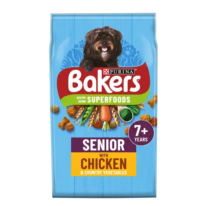 BAKERS Senior Chicken with Vegetables Dry Dog Food Purina